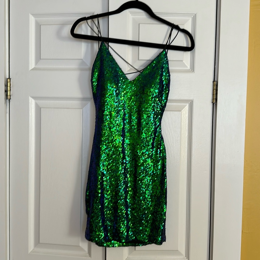 B Darlin sequin sleeveless dress new with tags